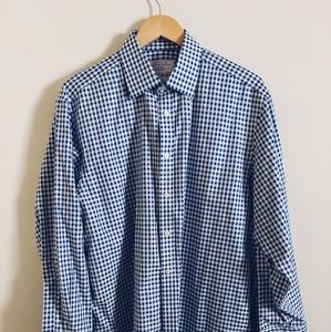 Charles Tyrwhitt Blue Gingham Shirt 16.5